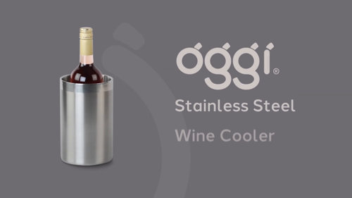 OGGI Stainless Steel Wine Cooler (4.5: Dia X 8